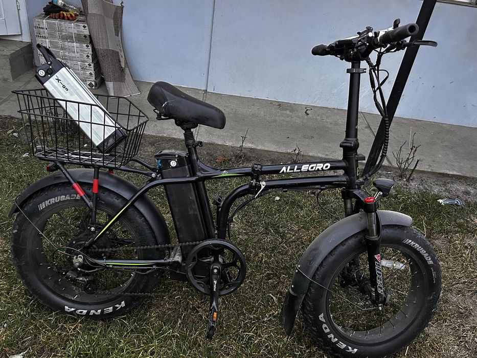 Bicicleta electrica pliabila allegro x-900 roti fat 20