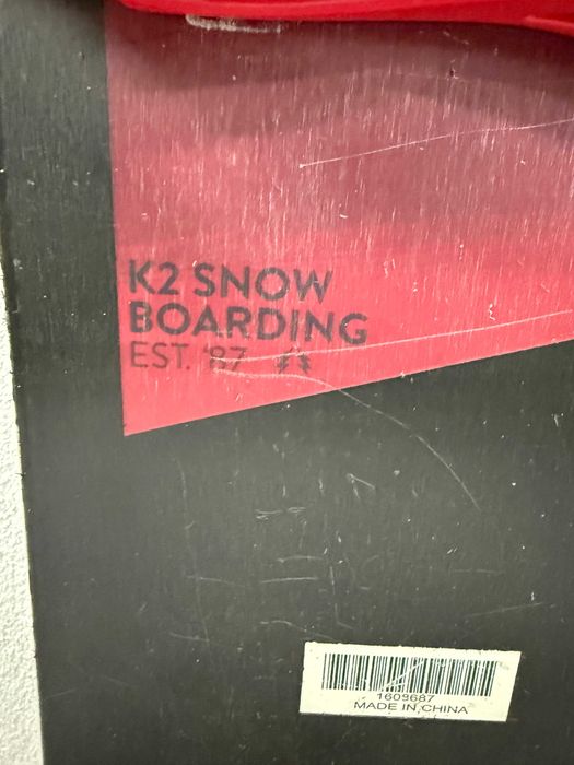 placa snowboard k2 est.87 L155cm