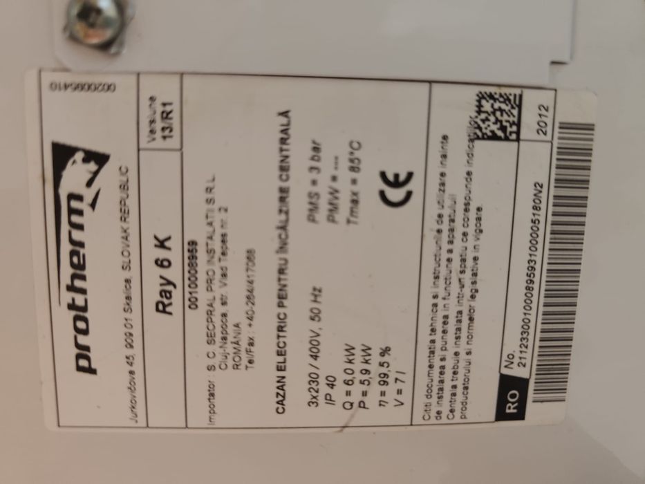 Centrala Protherm 6kw