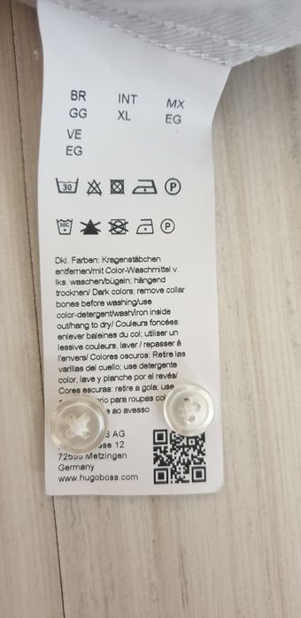 Hugo Boss Rikki Slim Fit Cotton Bamboo Mens / XL  ОРИГИНАЛ! Мъжка Риза