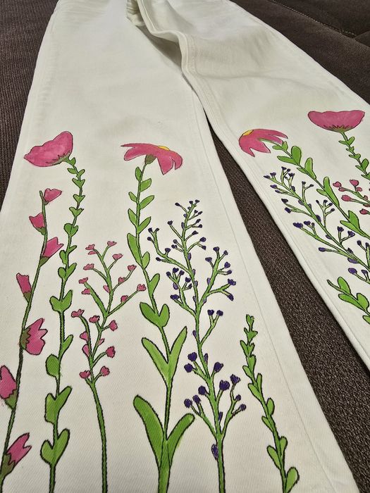 Blugi pictati manual