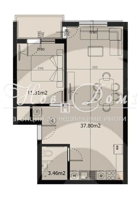 Продава се Двустаен апартамент в Варна, Владислав Варненчик - 75 кв.м за 1400 €/кв.м - Снимка #3