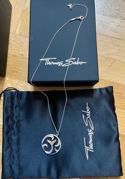 Сребърно колие Thomas Sabo "Tail Fin and Wave" (НОВО)