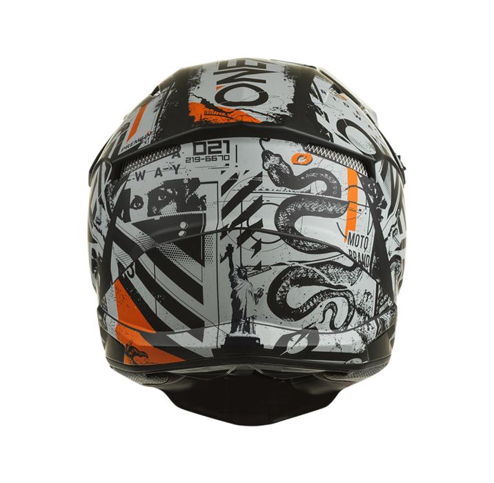 ТОП ЦЕНА Мотокрос каска O’neal 3SRS V.22 BLACK/GRAY/ORANGE