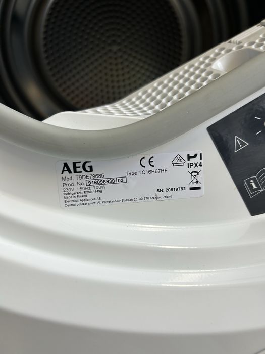 Сушилня AEG 9000 Series 3DScan FiberPro A+++