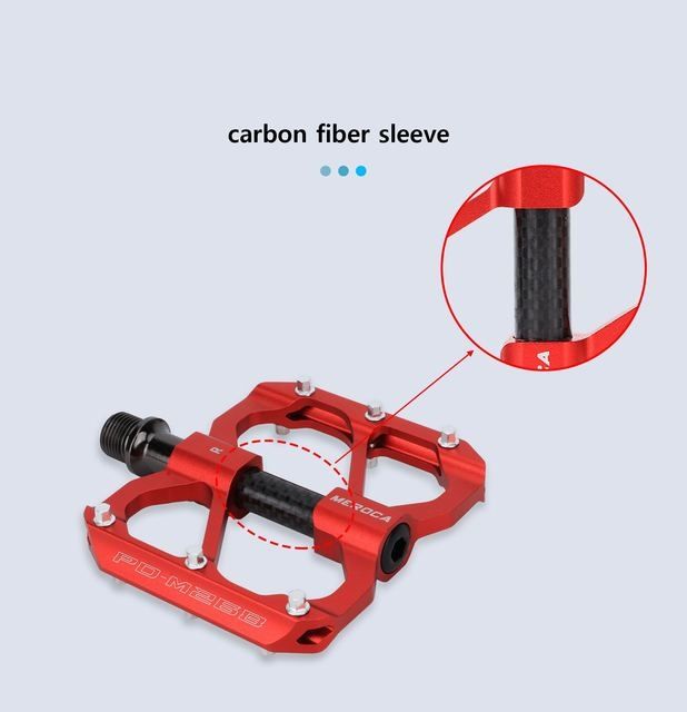 Pedale platforma antiderapante Meroca otel carbon 3 Rulmenți Rockbros