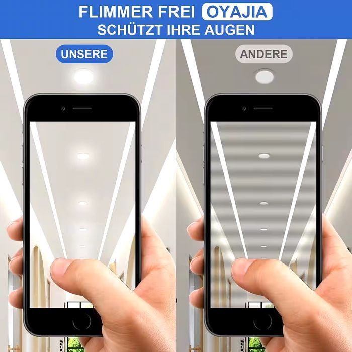 Spot încastrat LED set 10 spoturi LED 230V, 5W 500LM IP44