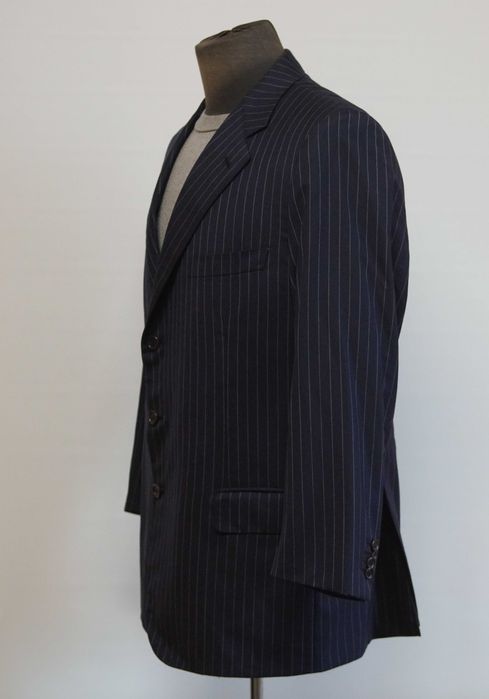 Sacou Brioni Nomentano Super 160's bleumarin cu dungi marime 53