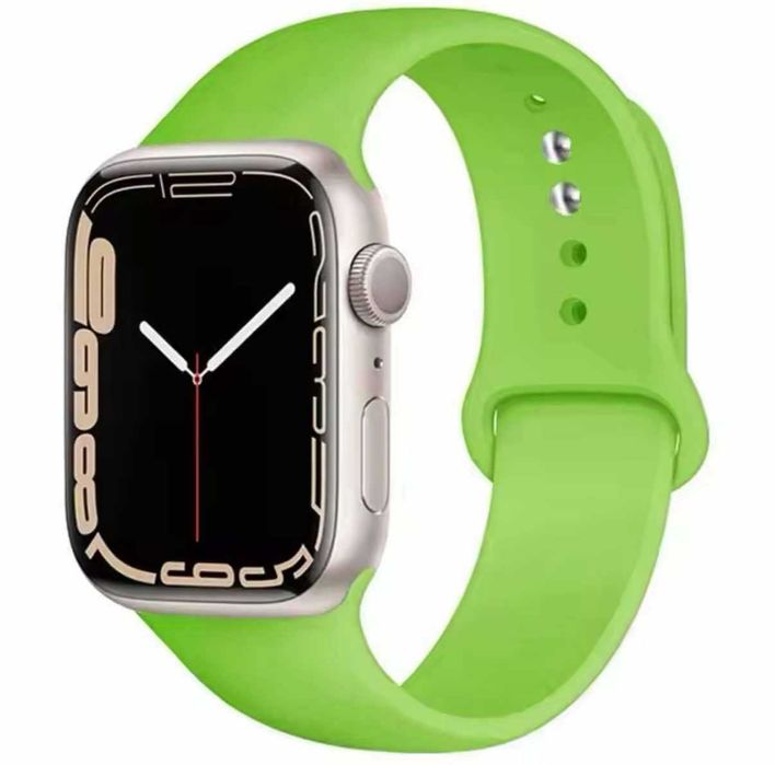 Силиконови каишки - Apple Watch 6, 7, 8, 9, SE - 42, 44, 45 мм.