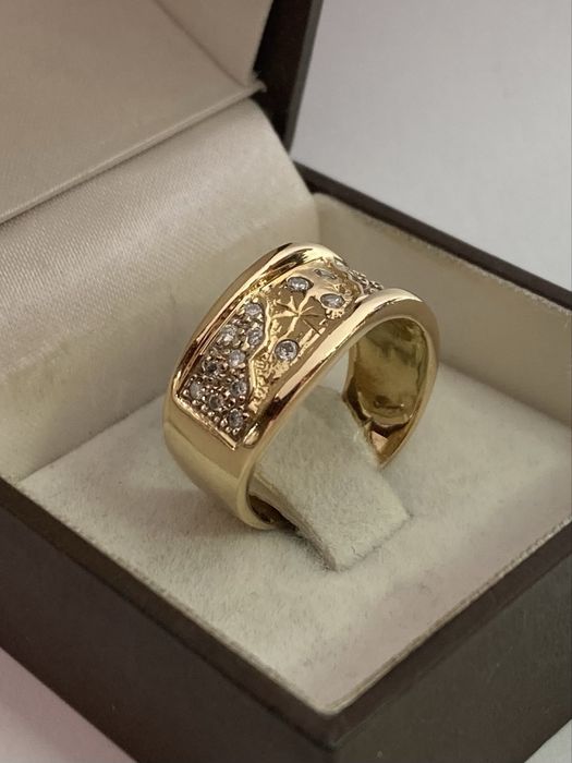 Inel aur 18kt.cu diamante