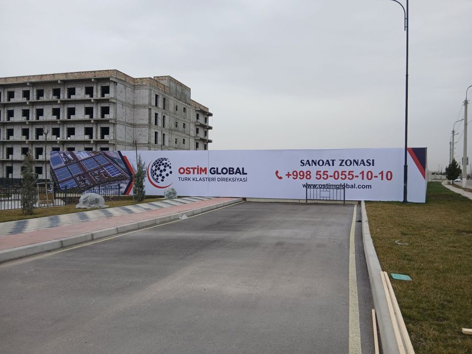 Reklama Boʻrtma harflar bannerlar