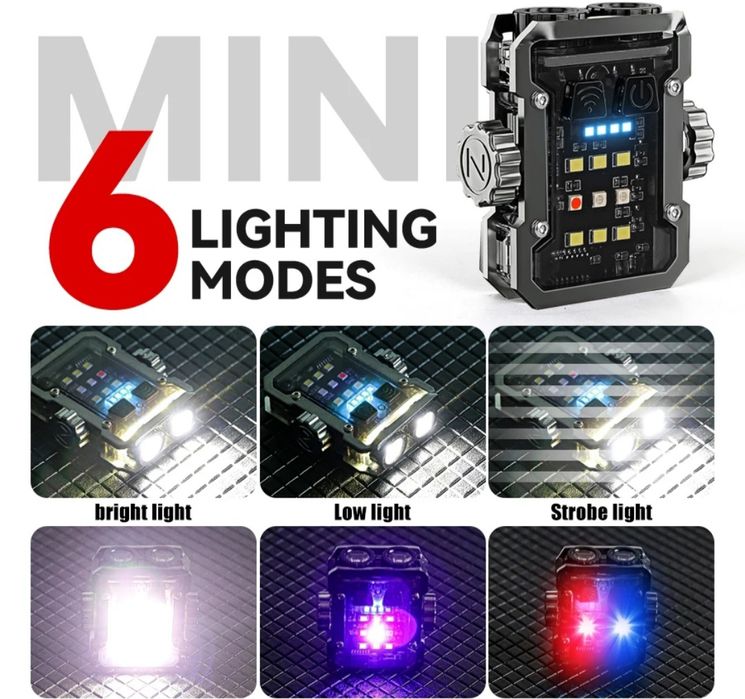 Мултифункционално въртящо презареждащо фенерче