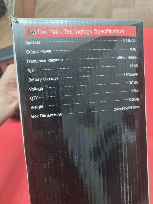 Колонка караоке с микрофоном