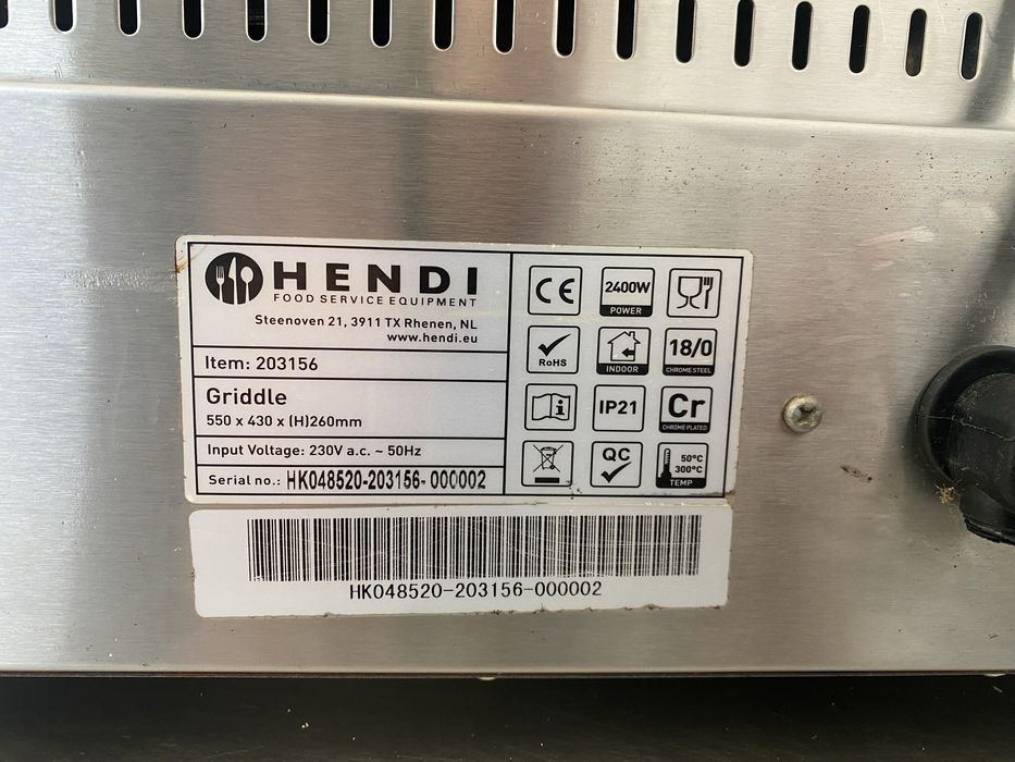 Gratar electric Hendi