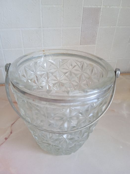 Ведёрко вазочка стекло СССР