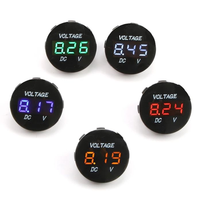 Voltmetru digital waterproof navomodele sa moto rezistent la apa 5-35v
