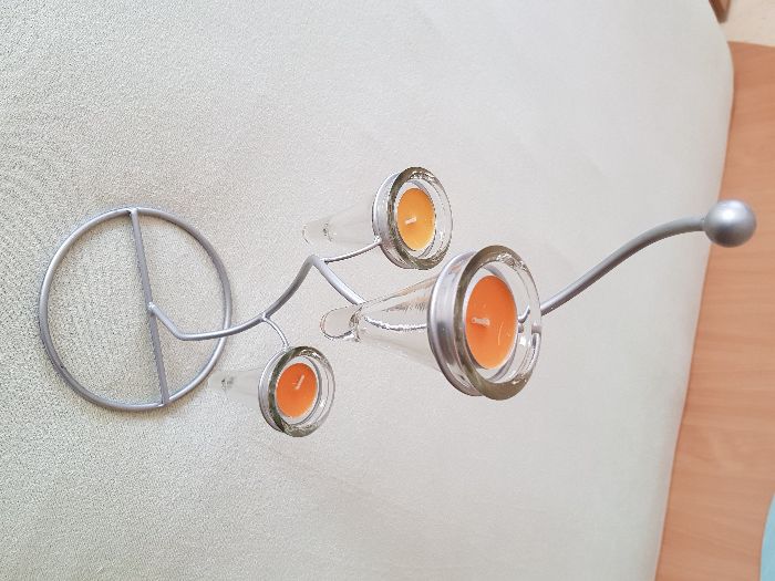 Свещник с 3 свещички