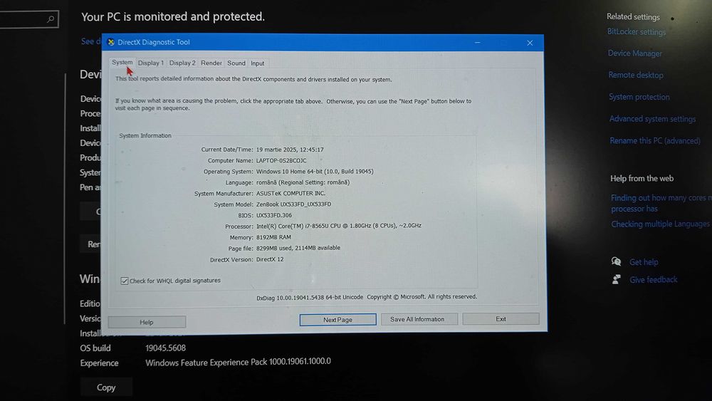 Laptop ASUS ZenBook UX533F