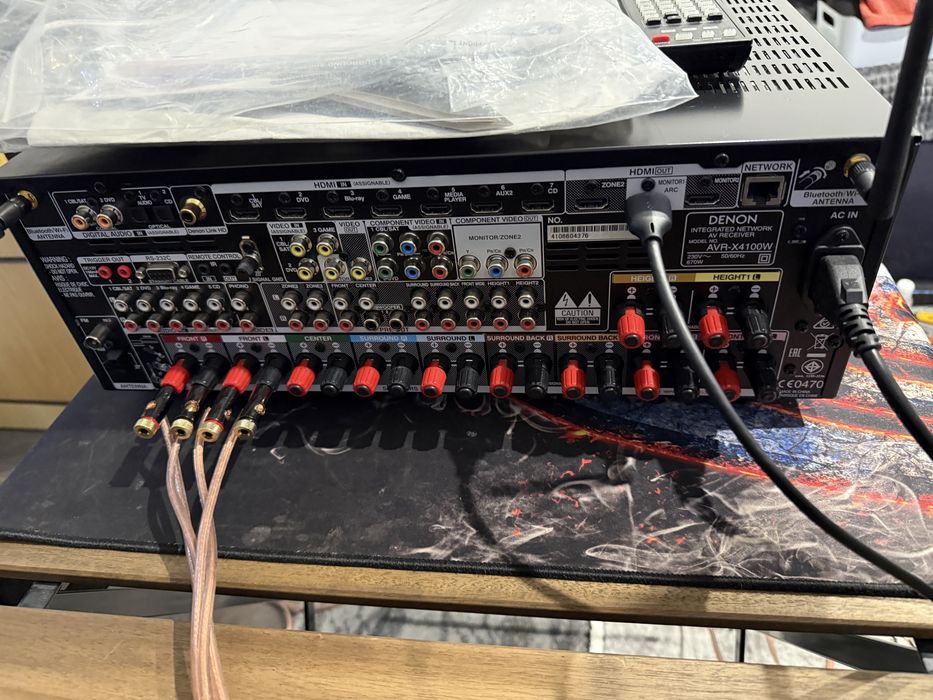 Receiver Denon AVR-X4100W,7.2,Dolby Atmos,Wifi,Bluetooth,4K,165W