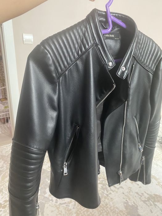 Кожанная куртка zara