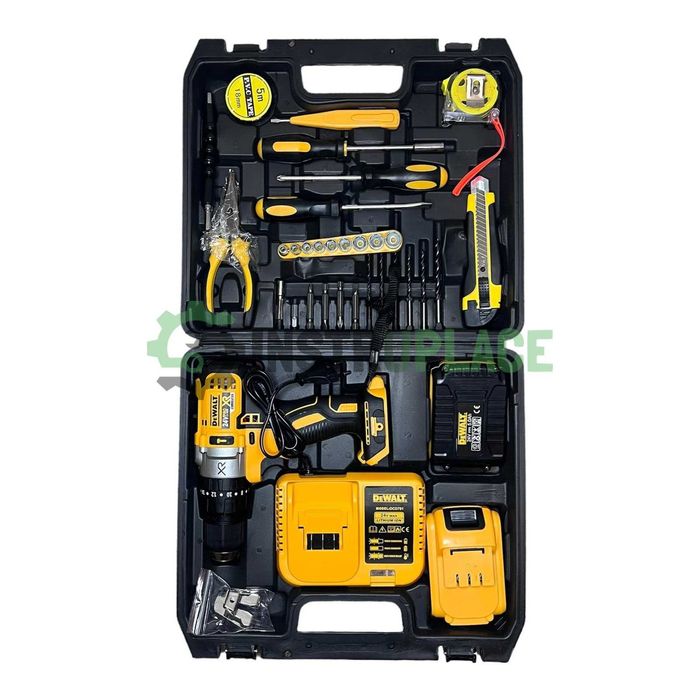 Акумулаторен ударен винтоверт DeWalt XR 24V 6Ah с 2 батерии Девалт ПРО