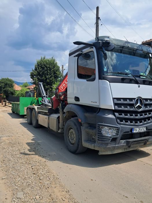 Camion cu macara si sistem container!