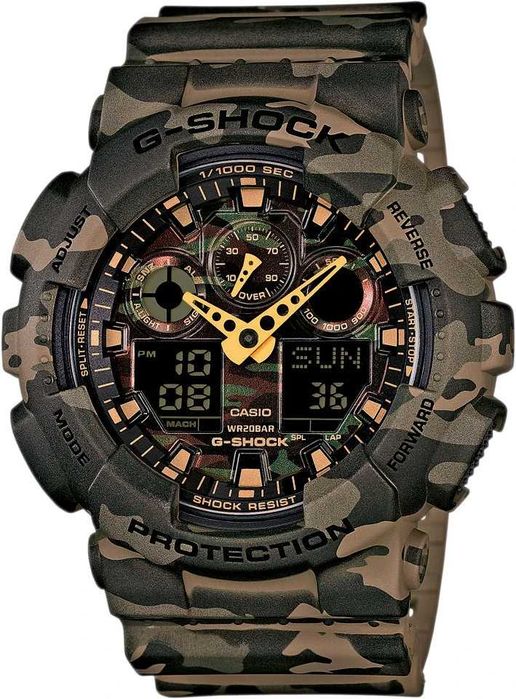 Ceas Sport CASIO G-SHOCK GA-100 CAMUFLAJ Edition-NOU 2026 !!!
