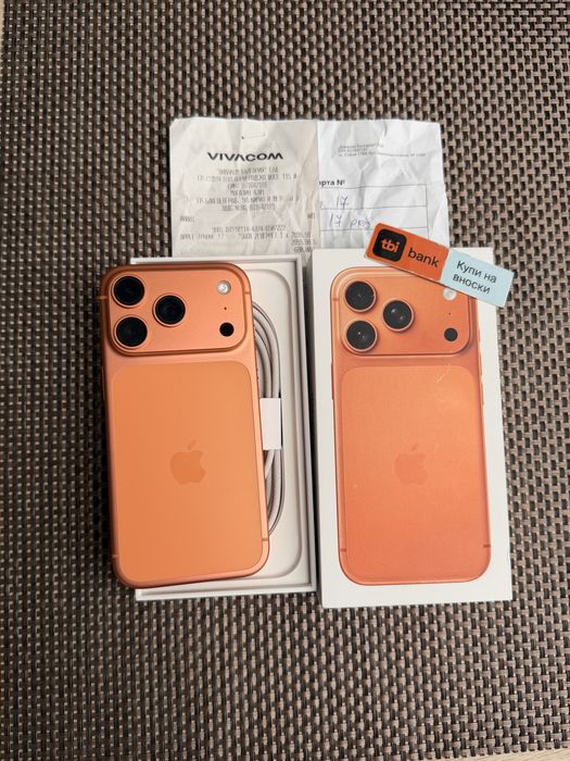 КАТО НОВ*Iphone 17 Pro*ЛИЗИНГ  41€/м 256GB Orange айфон 17 про оранжев