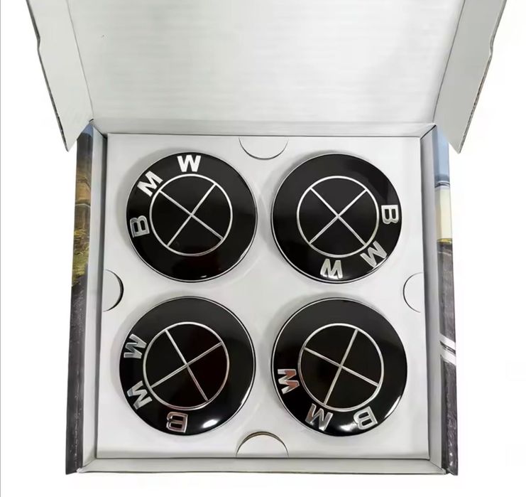 Capace embleme fixe sau rotative BMW 56mm 68mm 74mm 82mm Alb Albastru Negru