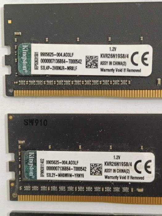Продам ОЗУ, DDR4, все по 4Гб.