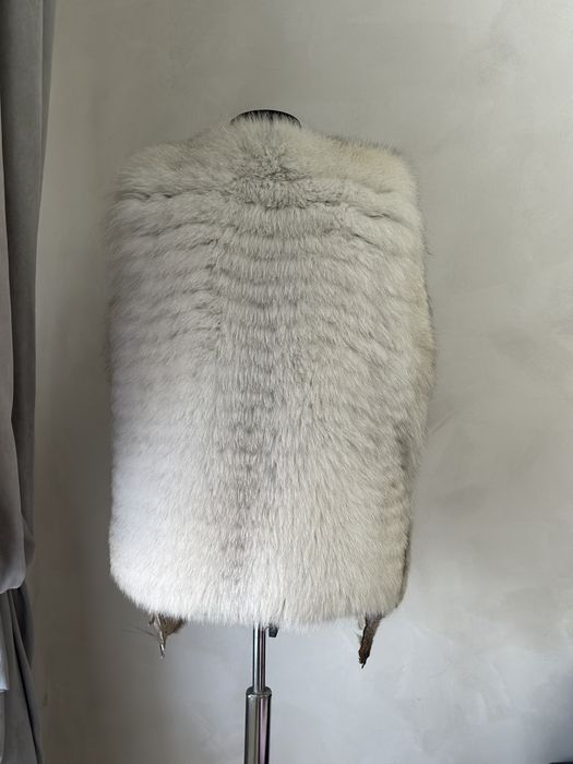 Vesta blana naturală vulpe polară deosebita