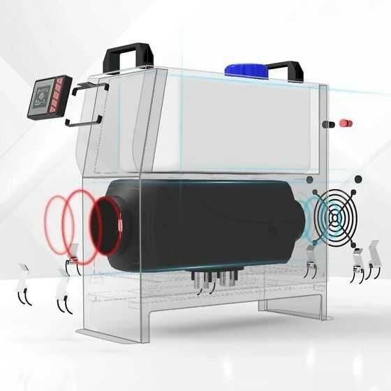 Incalzitor Diesel 8KW FDIKcu sursa alimentare,telecomanda & Bluetooth
