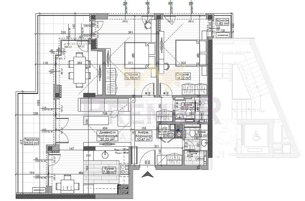 Продава се Тристаен апартамент в София, Манастирски ливади - 135 кв.м за 2903 €/кв.м - Снимка #1