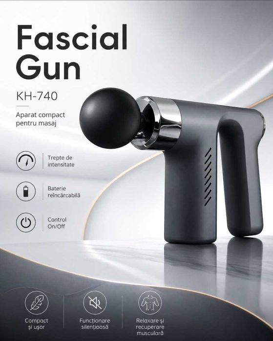Pistol de masaj muscular – 5 trepte intensitate