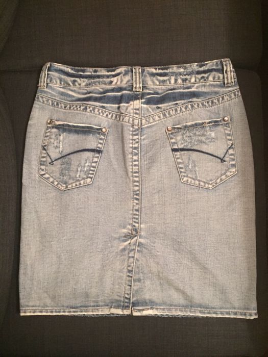 Дънкена пола винтидж стил размер 46