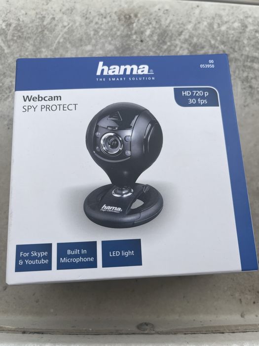 Vand Cameră web Hama Spy Protect HD 720p cu microfon și protecție lentilă – Impecabilă