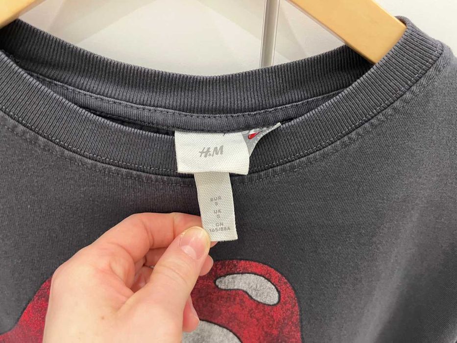 Отлична oversized тениска с принт H&M S