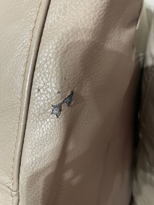 Разтегателен ъглов диван от естествена кожа