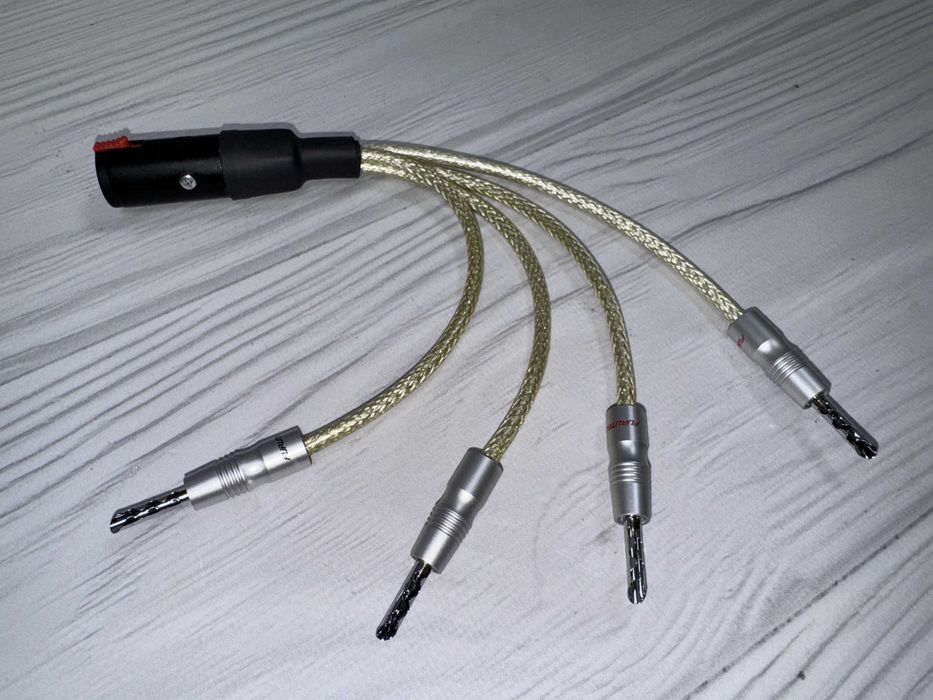 Персонализиран (custom) адаптер 6.3 мм жак към терминали за тонколони (Furutech / Silent Wire)