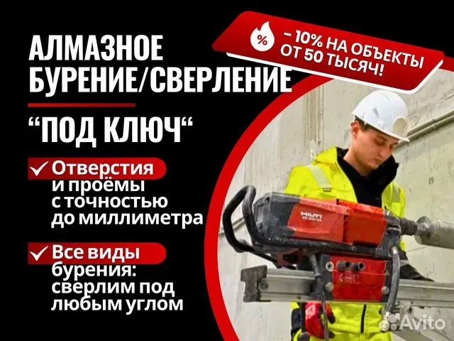 Алмазная сверление — быстро, точно, без пыли!