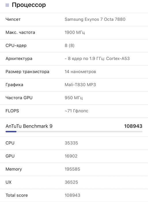 Смартфон Samsung Galaxy A5 (2017) Gold