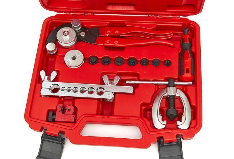 Комплект за ремонт на спирачни тръби с резачка, 14 части hbm