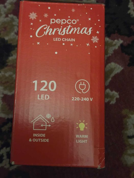 Instalație 120 leduri NOUĂ  pt. decorat la interior/ exterior