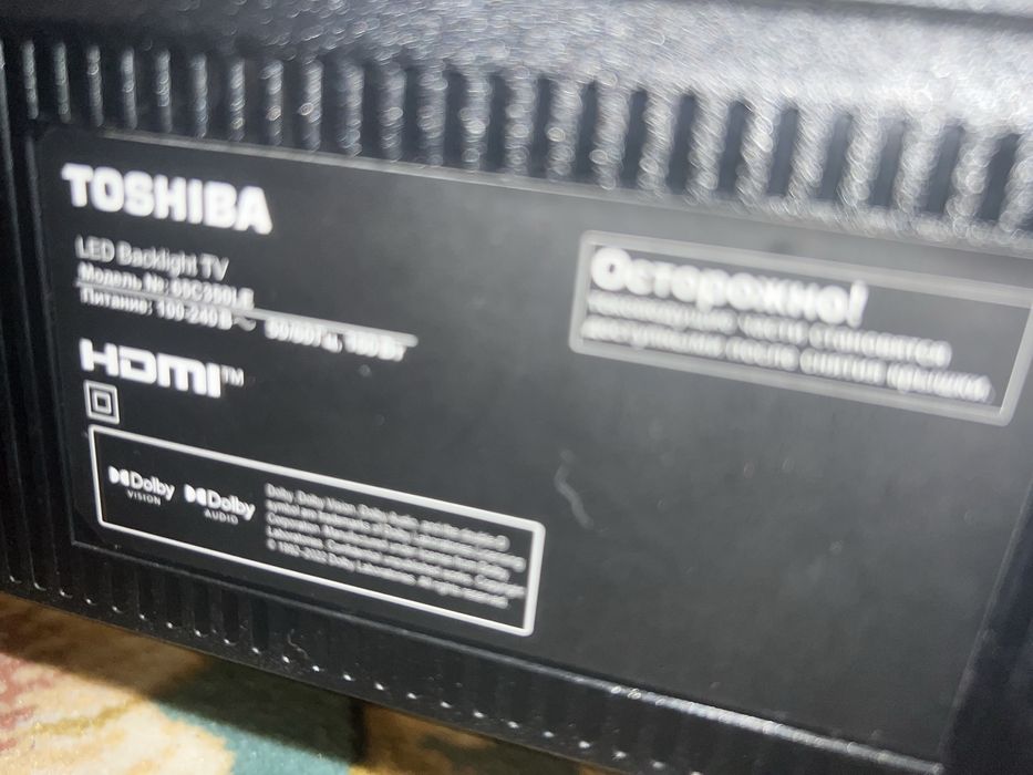 Телевизор 55дм Toshiba 140cm 4к ультра
