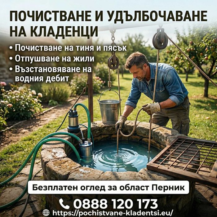 Почистване на кладенци