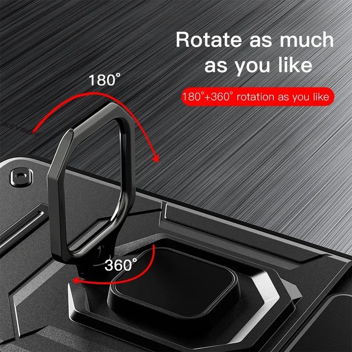 Удароустойчив кейс ringcase с капак за xiaomi poco c85 4g