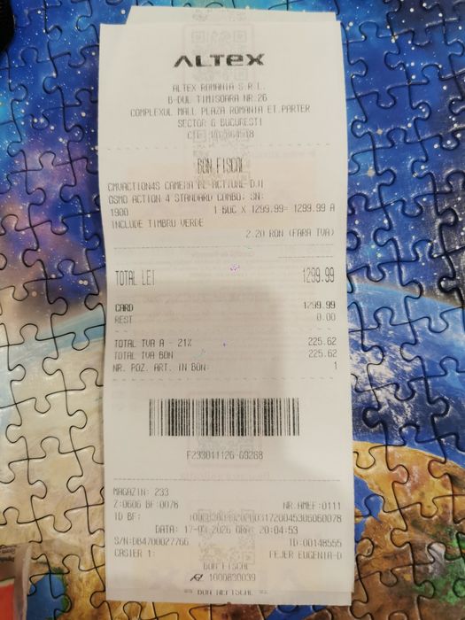 Camera action DJI Osmo action 4 nou Standard combo sigilata