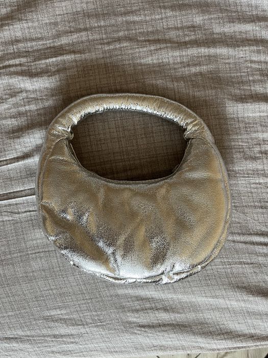 Малка сребриста чанта Зара