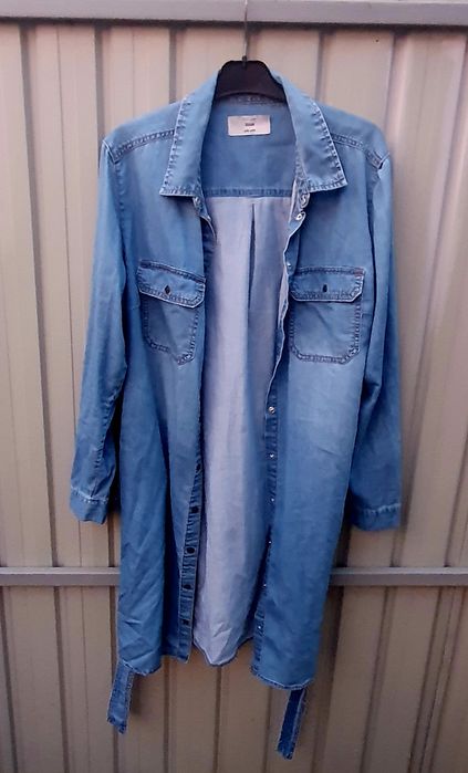 Trench Denim L / nou