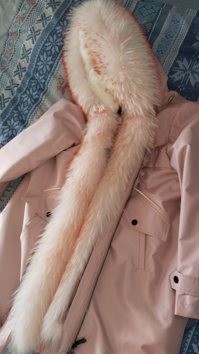 Парка с натуральным мехом
